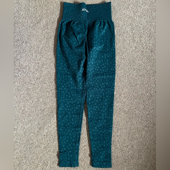 AYBL Deep Teal Patterned Leggings - Picture 2 of 3